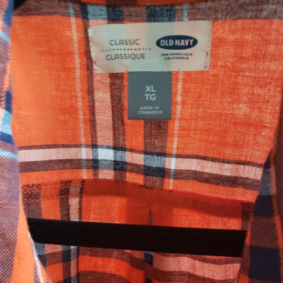 OLD NAVY | Multi Color Plaid Button Down - Picture 6 of 7